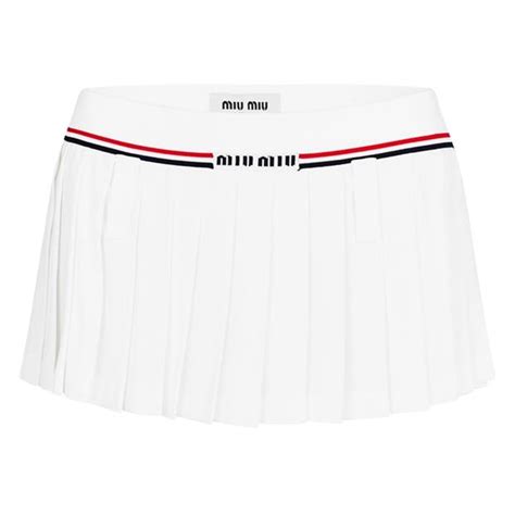 miu miu tennis skirt|miuccia miu skirt.